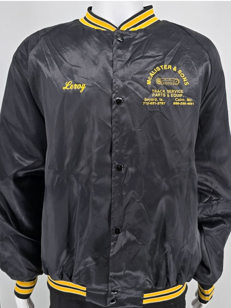 Vintage Y2k Westark Mcalister & Sons Track Service Parts & Equip. Jacket (2xl)